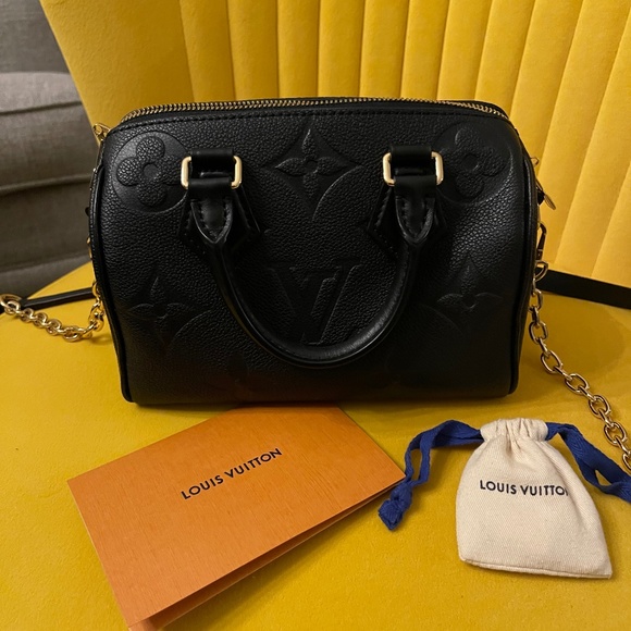 Louis vuitton speedy 20 empreinte leather black - Picture 1 of 5